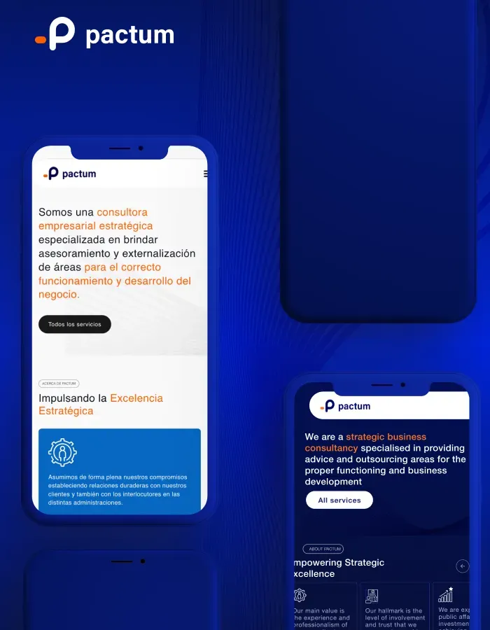 Consultancy brand & web design artwork